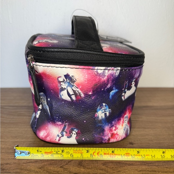 Loungefly Star Wars Galaxy Print Vanity Train Case w/ Mirror Torrid Exclusive - Picture 9 of 12